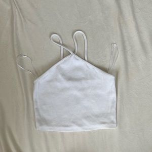 White zara tank top